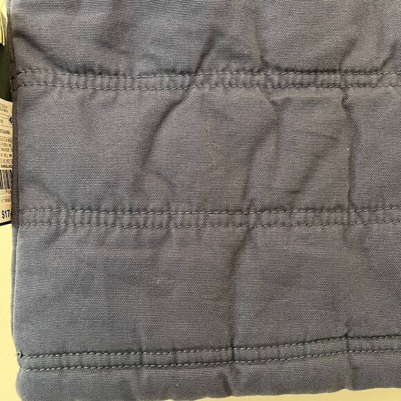 Genuine Kids Oshkosh Navy Puffer Vest Faux Fur Hood - Size 18 Months - Picture 11 of 11